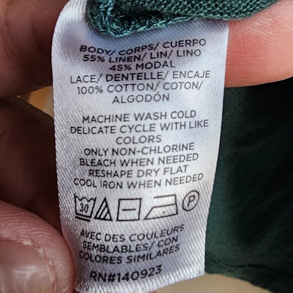 LOFT Aqua Scoop Neck Cap Sleeve Jersey Size Large - Picture 7 of 12